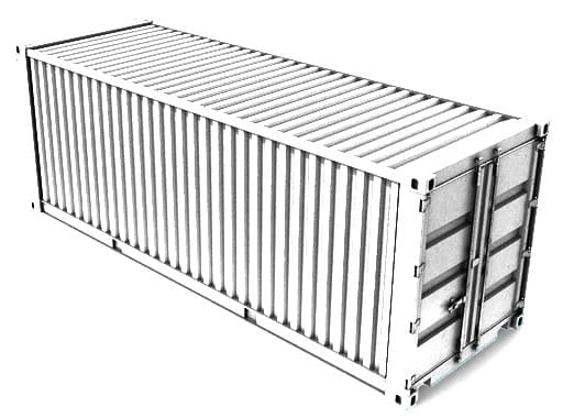 White shipping container used for long-term ownership planning
